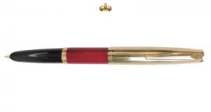 Aurora Duo-Cart Red Gold Fountain Pen
