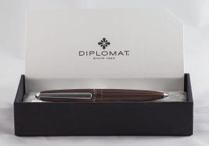 Diplomat Aero Metallic Brown fountain pen in box